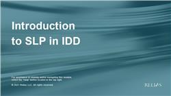 Introduction to SLP for IDD