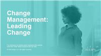 Change Management: Leading  Change